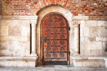Old closed door