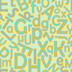 continuous letters pattern