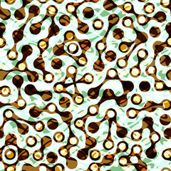 Seamless background pattern with metaball form.