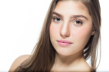 Very beautiful young girl portrait