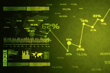 business graph background