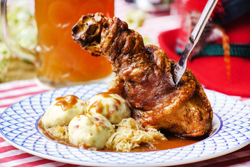 Roasted pork knuckle