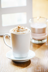 hot chocolate with whipped cream
