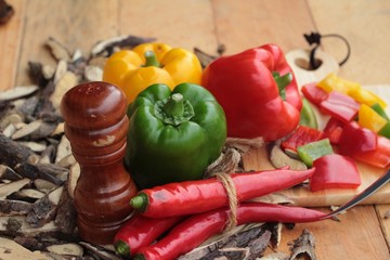 Sweet bell pepper fresh organic.