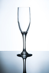 empty champagne glass