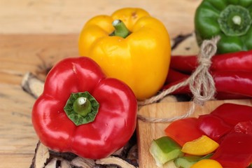 Sweet bell pepper fresh organic.