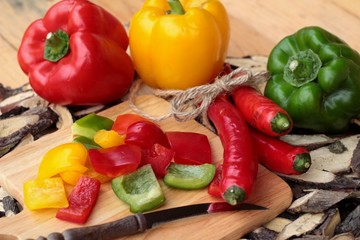 Sweet bell pepper fresh organic.