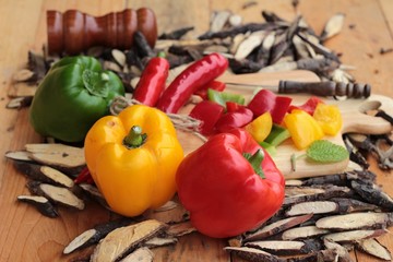 Sweet bell pepper fresh organic.