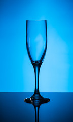empty champagne glass