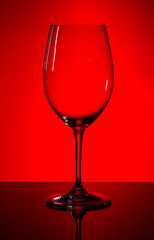 Obraz na płótnie Canvas empty wine glass
