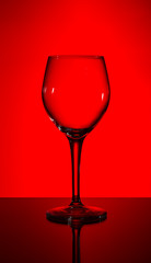 empty wine glass