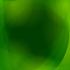Abstract Green Wave Background