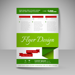 Site layout for design - flyer