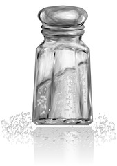 salt on white