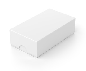 Closed box package for mobile phone on white