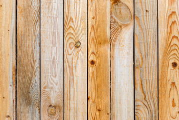 Yellow wooden boards with natural patterns as background