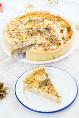 quiches with cheese