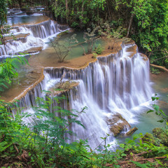 Waterfall in Deep Forest