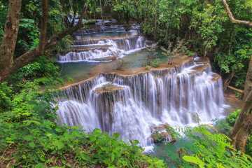 Fototapeta na wymiar Waterfall in Deep Forest