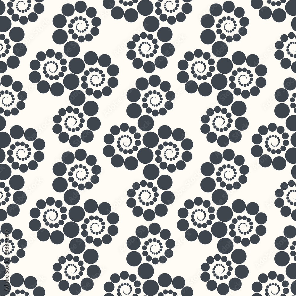 Poster Seamless geometric pattern dots around . Can be used for