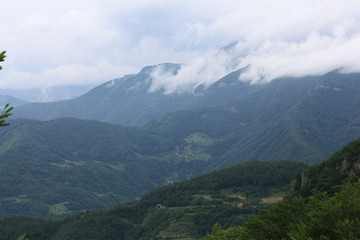 European nature landscape in the mountains