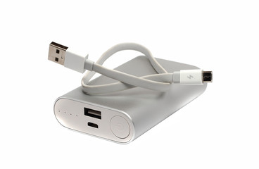 powerful external battery with USB wire