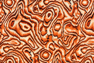 texture of print orange fabric striped