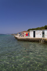 Fototapeta na wymiar Beach cabin in Croatia 