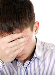 Fototapeta premium Sorrowful Young Man