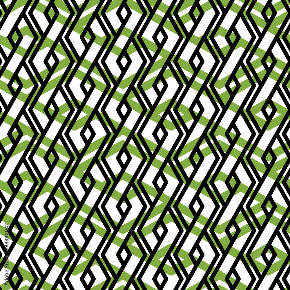 Poster bright rhythmic textured endless pattern, green continuous creat