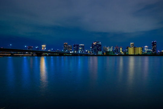 大阪の夜景 淀川から見た梅田 © Ryusuke Komori