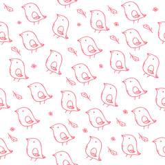 bird seamless pattern