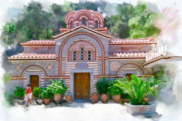 Fototapeta premium The monastery of St. George Selinaris