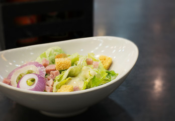 cesar salad ham