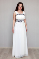 Fototapeta premium Portrait of a girl in evening dress