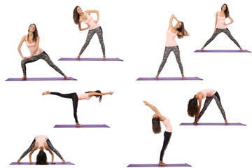 Concept of healthy lifestyle in set