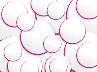 Abstract circles pink gradient background 