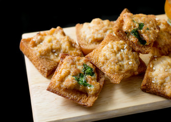 Minced pork toast