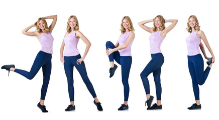 Fototapeta premium Concept of healthy lifestyle in set