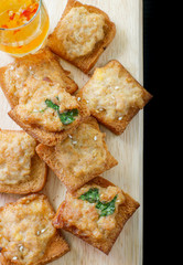 Minced pork toast