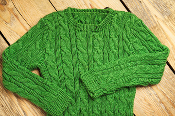 Baby boy green sweater