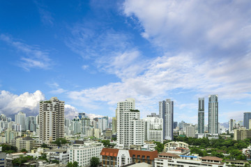 Fototapeta premium building and cityscape Bangkok skyline, Thailand.