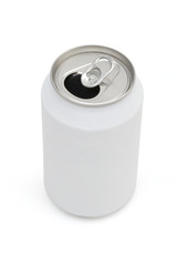 aluminum cans on the white background