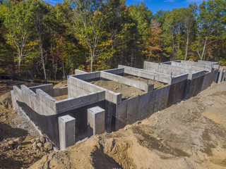 New House Foundation Construction