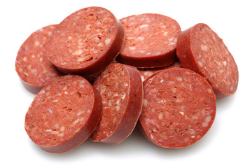 Turkish sausage slices