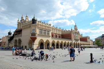 Cracow in Poland (old city) - Sukiennice