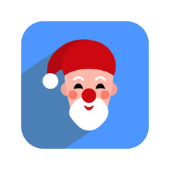 Santa Claus icon. Vector illustration.