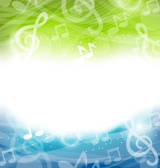 Background with Musical Elements