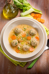 soup with meat balls