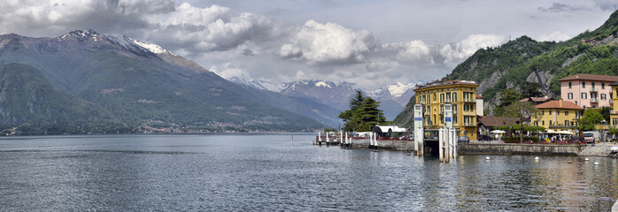 Like Como, Italy, 24 april 2014, Spring landscape on Lake Como,